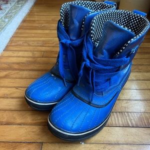 Sorel blue tivoli winter rain boot